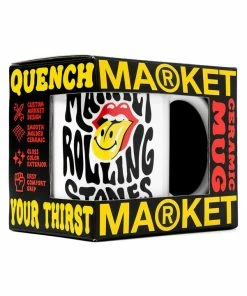 Market X Rolling Stones Smiley Tongue Mug - White