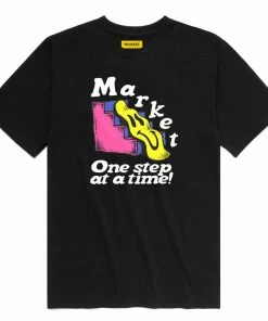 Market One Step At A Time Tee - Black