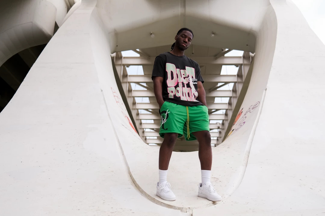 Sneaker Politics Latest Politics X Diet Starts Monday Overlap Tee - Black 4 Sneaker Politics Latest Politics X Diet Starts Monday Overlap Tee - Black