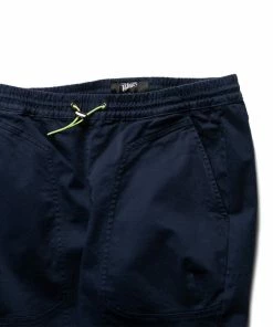 Sneaker Politics Politics Woven Utility Pant - Navy/Neon Green