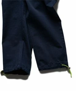 Sneaker Politics Politics Woven Utility Pant - Navy/Neon Green