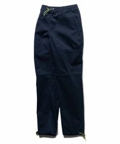 Sneaker Politics Politics Woven Utility Pant - Navy/Neon Green