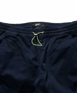 Sneaker Politics Politics Woven Utility Pant - Navy/Neon Green