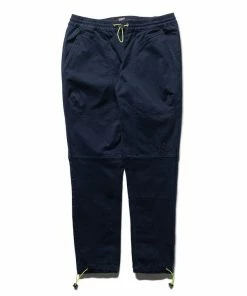 Sneaker Politics Politics Woven Utility Pant - Navy/Neon Green