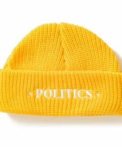 Sneaker Politics Latest Politics X New Era Always Ready Skully Beanie - Yellow