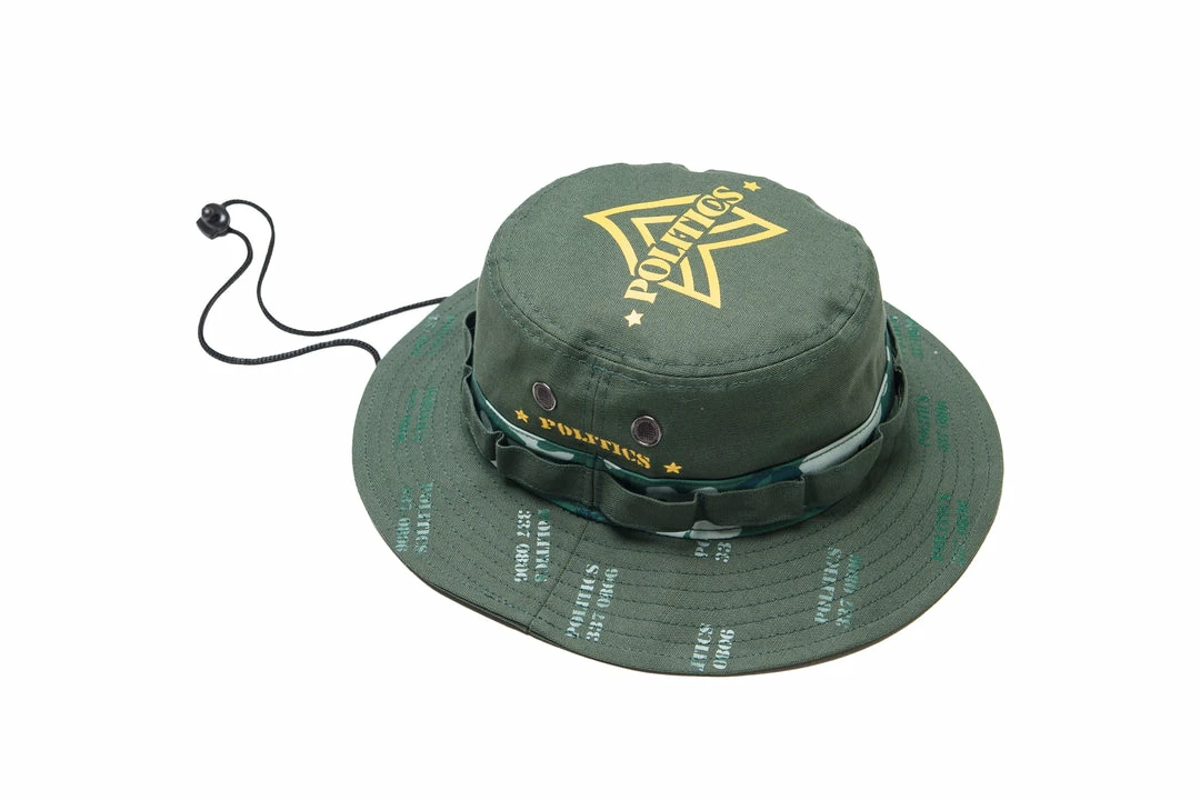 Sneaker Politics Politics X New Era Always Ready Bucket Hat - Olive 3 Sneaker Politics Politics X New Era Always Ready Bucket Hat - Olive