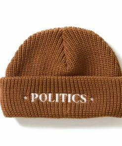 Sneaker Politics Politics X New Era Always Ready Skully Beanie - Brown