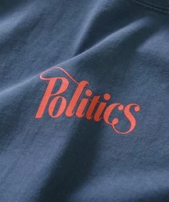 Sneaker Politics Politics Always Ready Classic Script Tee - Navy