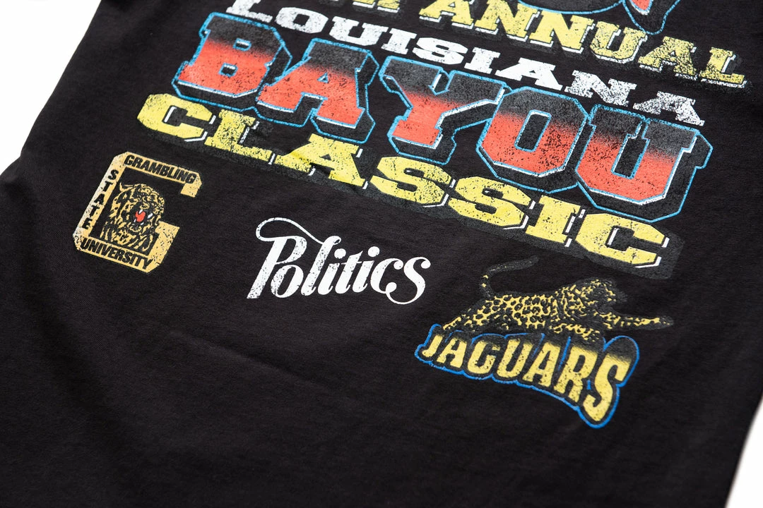 Sneaker Politics Politics Bayou Classic Tee - Washed Black Latest 3 Sneaker Politics Politics Bayou Classic Tee - Washed Black Latest