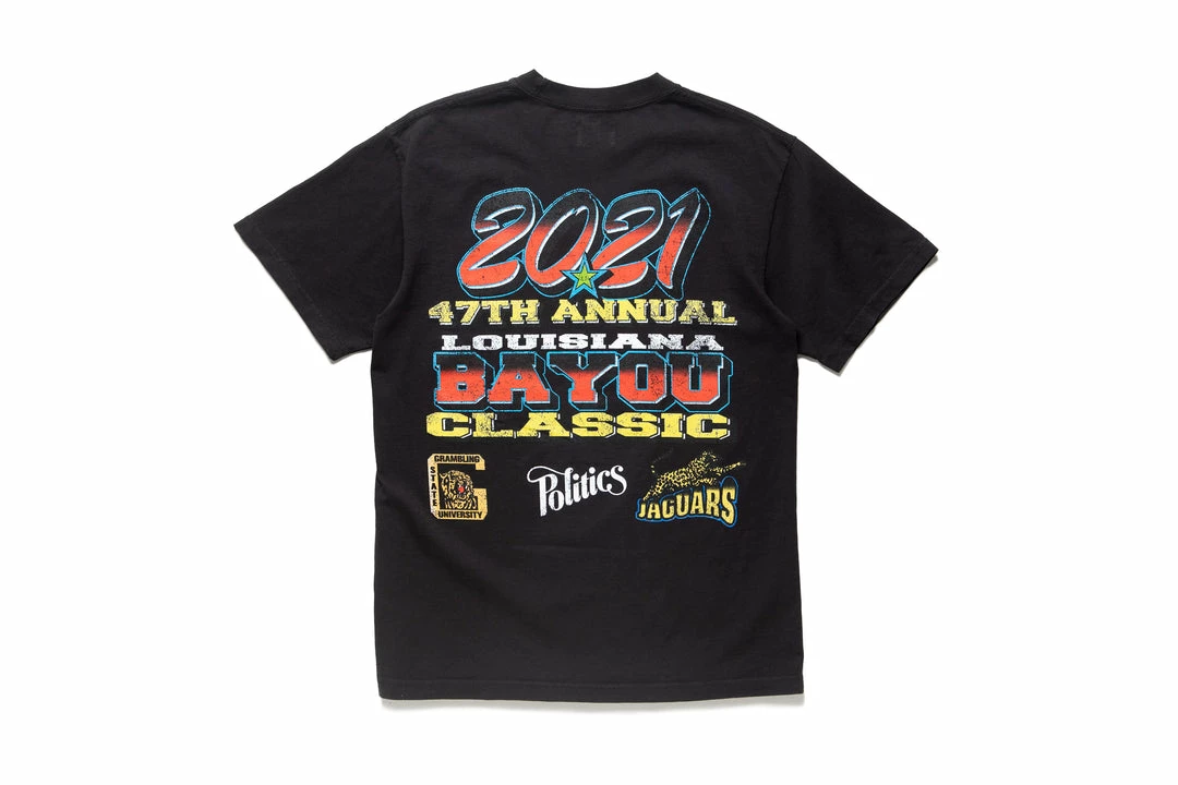 Sneaker Politics Politics Bayou Classic Tee - Washed Black Latest 2 Sneaker Politics Politics Bayou Classic Tee - Washed Black Latest