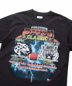 Sneaker Politics Politics Bayou Classic Tee - Washed Black Latest 9 Sneaker Politics Politics Bayou Classic Tee - Washed Black Latest