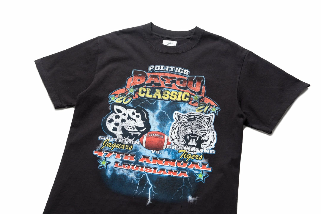 Sneaker Politics Politics Bayou Classic Tee - Washed Black Latest 4 Sneaker Politics Politics Bayou Classic Tee - Washed Black Latest