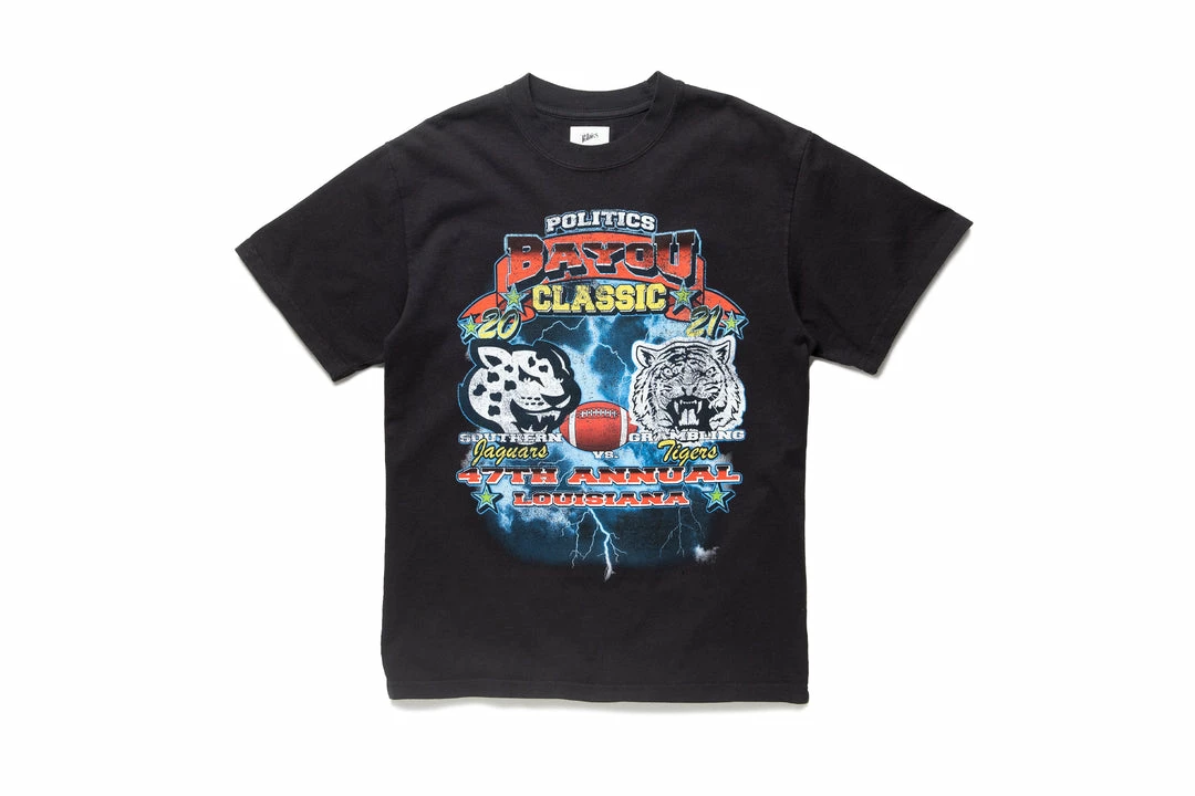 Sneaker Politics Politics Bayou Classic Tee - Washed Black Latest 1 Sneaker Politics Politics Bayou Classic Tee - Washed Black Latest
