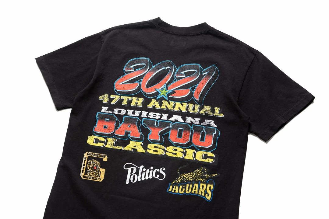 Sneaker Politics Politics Bayou Classic Tee - Washed Black Latest 5 Sneaker Politics Politics Bayou Classic Tee - Washed Black Latest