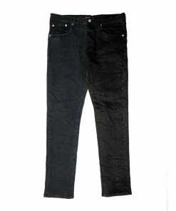 Purple Brand Slim Fit Jeans - Tonal Black Split