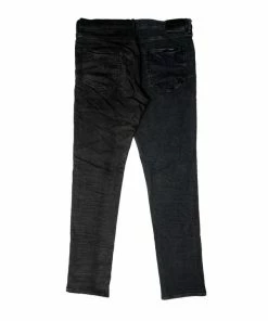 Purple Brand Slim Fit Jeans - Tonal Black Split