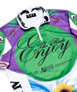 Always On Tour AOT Tour Jersey - Green/Purple Latest