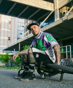 Always On Tour AOT Tour Jersey - Green/Purple Latest