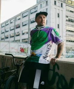 Always On Tour AOT Tour Jersey - Green/Purple Latest