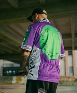 Always On Tour AOT Tour Jersey - Green/Purple Latest