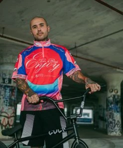 Always On Tour AOT Tour Jersey - Red/Blue Latest
