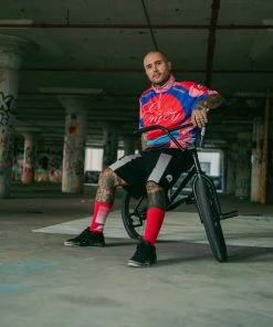 Always On Tour AOT Tour Jersey - Red/Blue Latest