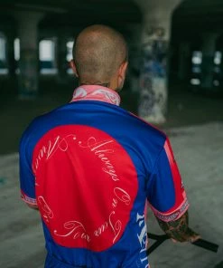 Always On Tour AOT Tour Jersey - Red/Blue Latest