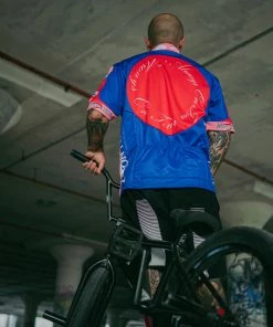 Always On Tour AOT Tour Jersey - Red/Blue Latest