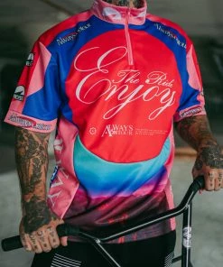 Always On Tour AOT Tour Jersey - Red/Blue Latest