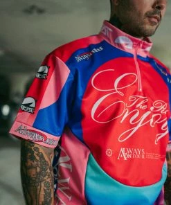 Always On Tour AOT Tour Jersey - Red/Blue Latest