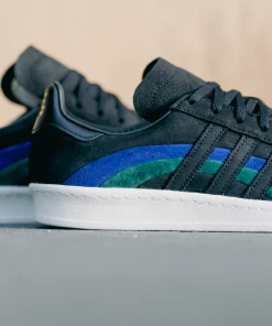Adidas X Book Works Campus 80 - Core Black/Bold Blue/Collegiate Green