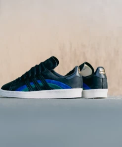 Adidas X Book Works Campus 80 - Core Black/Bold Blue/Collegiate Green