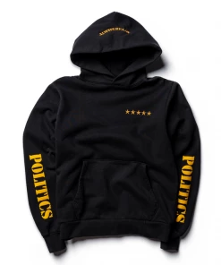 Sneaker Politics Latest Politics Always Ready 5 Star Fleece Hoodie - Black