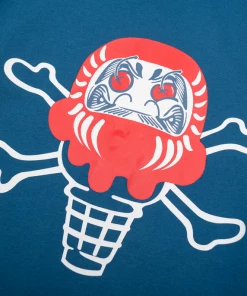 Ice Cream Daruma Tee - Dark Blue