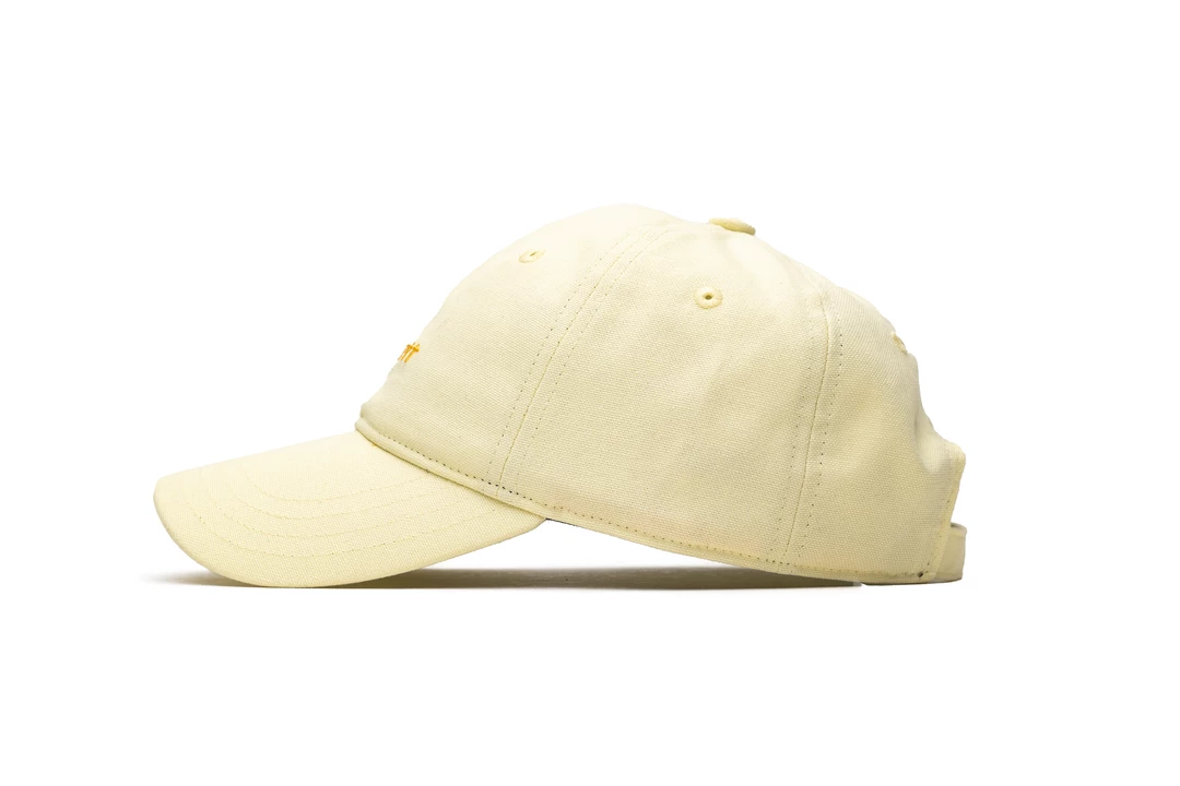 Carhartt WIP Canvas Script Hat - Soft Yellow 4 Carhartt WIP Canvas Script Hat - Soft Yellow