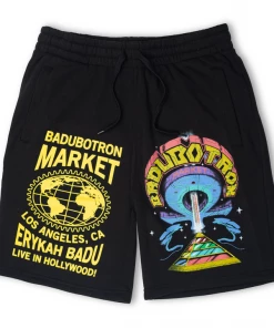 Market X Erykah Badu Abduction Sweatshorts - Black