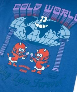 Cold World Doomed Tee - Royal Blue