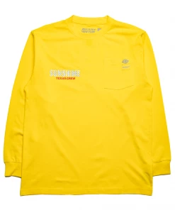 Latest Dickies X New York Sunshine Heavyweight L/S Pocket Tee - Yellow