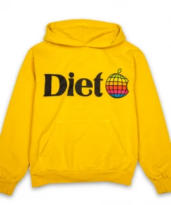 Diet Starts Monday Apple Hoodie - Yellow