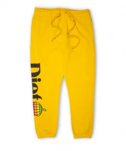 Diet Starts Monday Apple Sweatpants - Yellow
