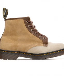 Dr. Martens 101 Suede Ankle Boot - Repello Calf Sand/Chalk Latest