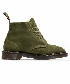 Dr. Martens 101 Suede Ankle Boot - Army Green/Desert Oasis