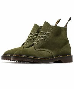 Dr. Martens 101 Suede Ankle Boot - Army Green/Desert Oasis