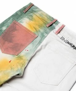 En Noir Cash Denim - Green Tiedye