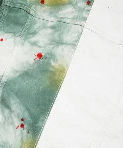 En Noir Cash Denim Jacket - Green Tiedye