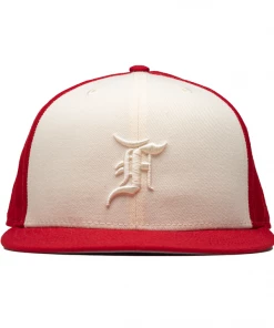 New Era X Fear Of God 59FIFTY Fitted Hat - Red/White Latest