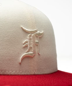 New Era X Fear Of God 59FIFTY Fitted Hat - Red/White Latest