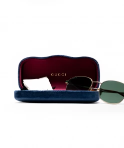 Gucci Square Sunglasses - Gold/Green Latest