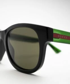 Latest Gucci Square Sunglasses - Black/Green