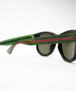Latest Gucci Square Sunglasses - Black/Green